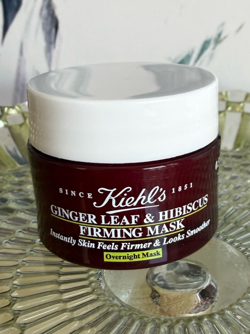 *NEW*.5oz* Kiehl's Ginger Leaf & Hibiscus Firming Overnight Mask